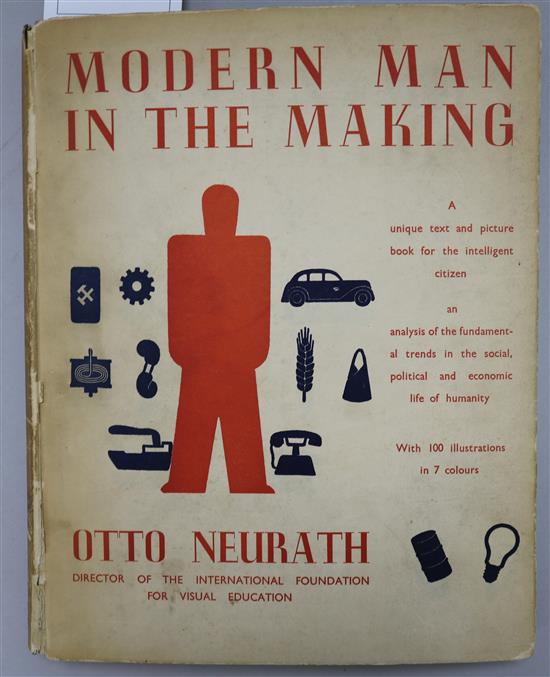 Neurath, Otto - Modern Man in the Making, quarto, pictorial boards, New York and London 1939